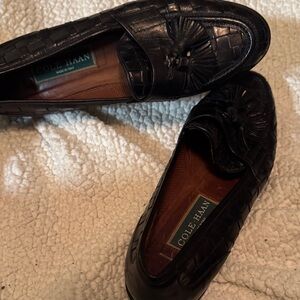Cole Haan Black Leather Men's Slip-Ons